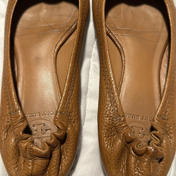 Tory Burch Minnie Leather Logo Travel Ballerina Flats Size: 7.5 - Picture 4 of 11